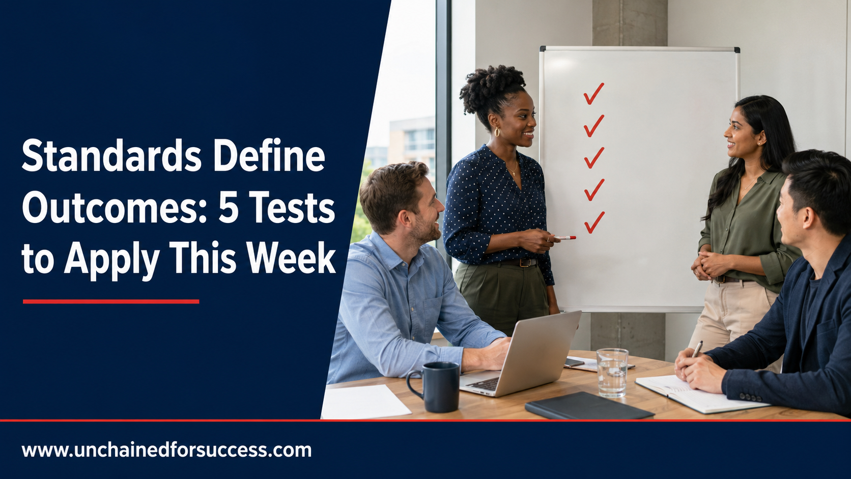 Standards Define Outcomes: 5 Tests to Apply This Week