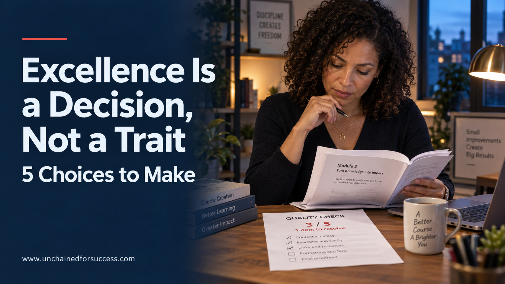 Excellence Is a Decision, Not a Trait: 5 Choices to Make