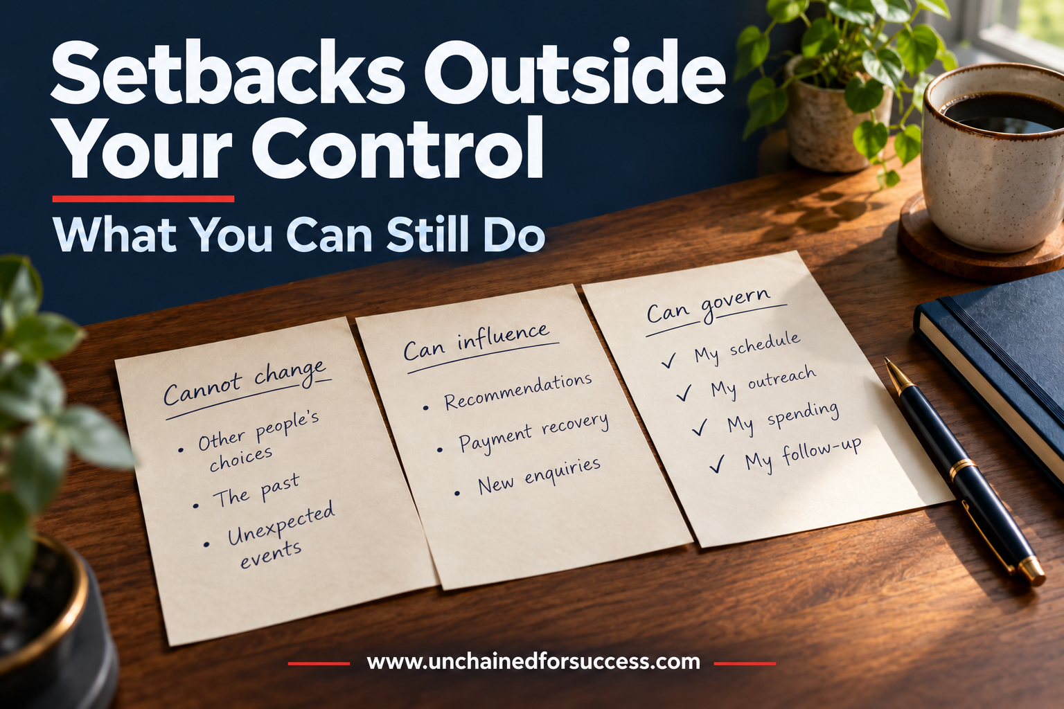 Setbacks Outside Your Control: What You Can Still Do